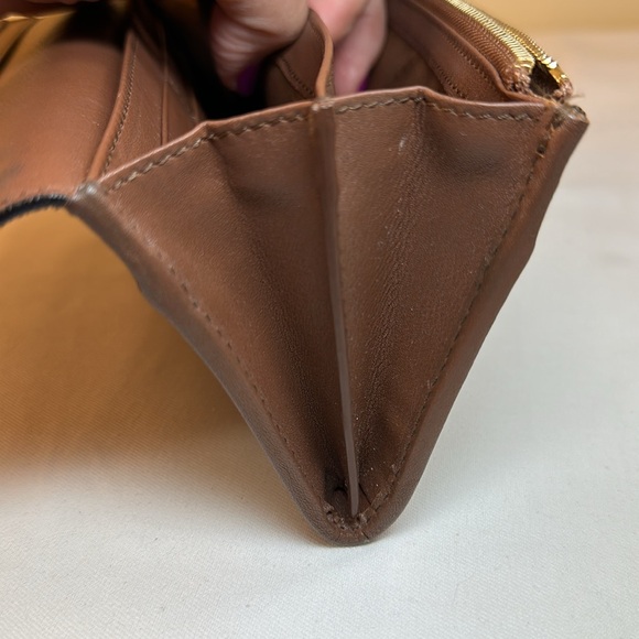 Burberry Long Wallet Tartan & Brown Leather, unbranded insert & Crossbody Chain - Picture 12 of 16